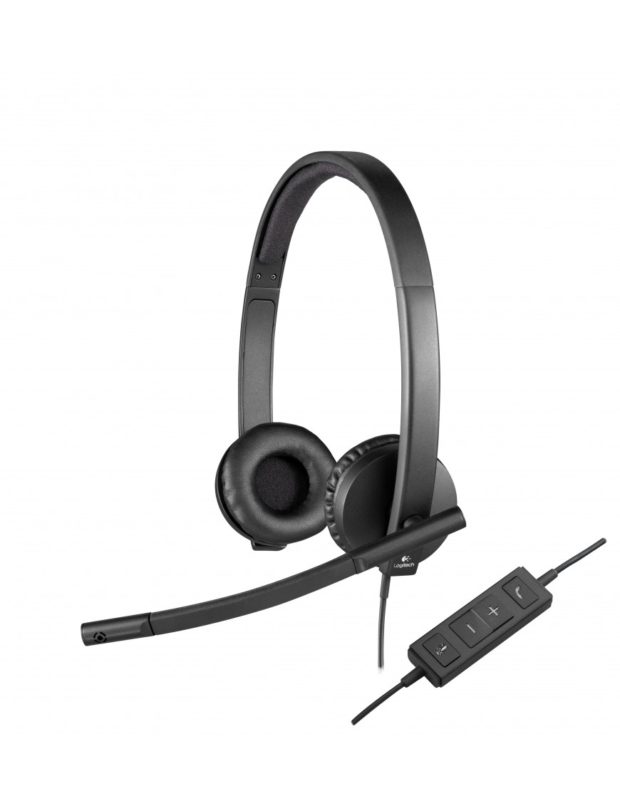 Logitech H570e Kabelgebundenes Beidseitiges Headset Stereo U