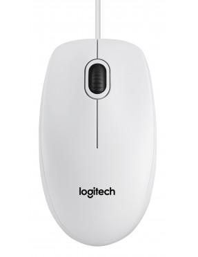 Logitech B100 Kabelgebundene Maus Weiß Bulk