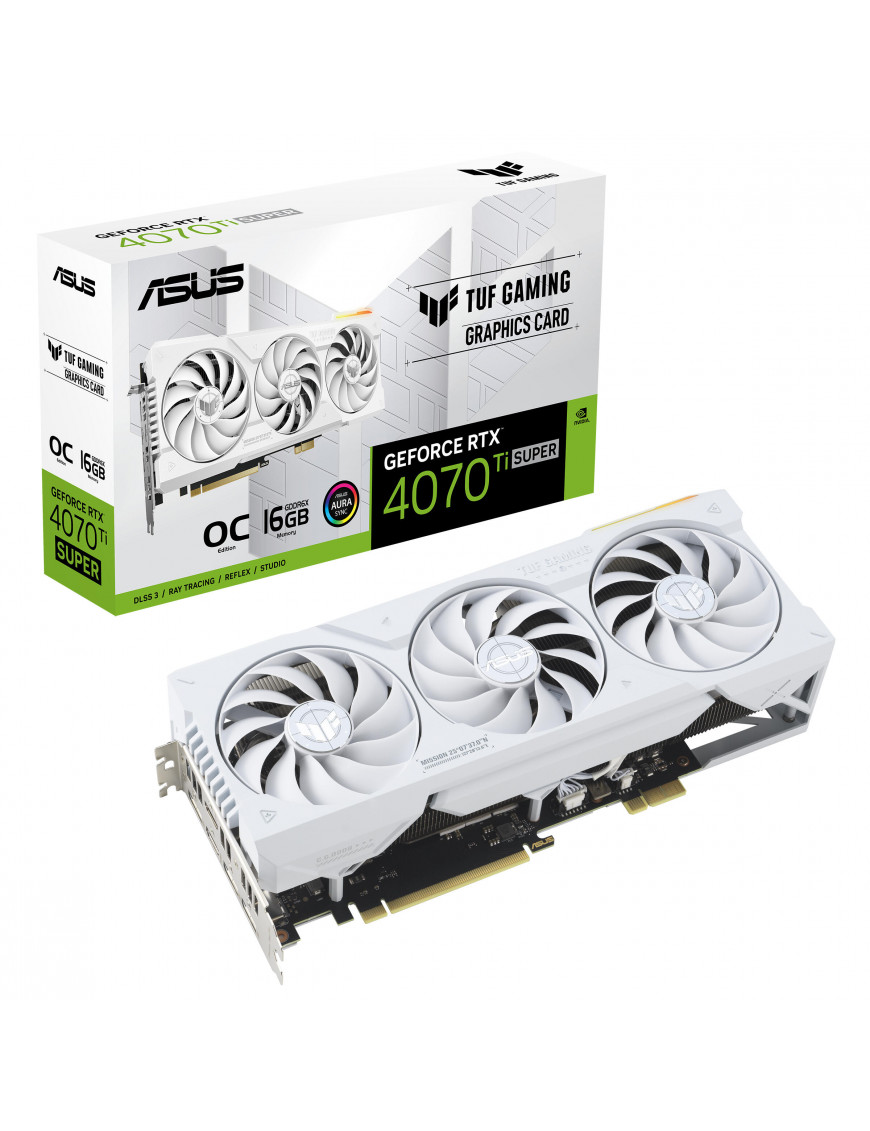 ASUS TUF GeForce RTX4070Ti Super BTF-WHITE OC 16GB Gafikkart