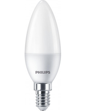 Philips LED Kerzenlampe mit 40W, E14 Sockel, Matt, Warmwhite