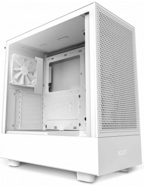 NZXT H5 Flow Midi Tower ATX Gehäuse weiss mit Sichtfenster