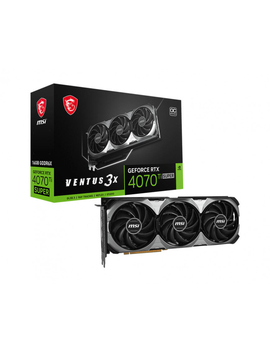 MSI GeForce RTX 4070Ti Super Ventus 3X OC 16GB GDDR6X Grafik