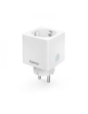 Hama 00176573 WLAN-Steckdose Mini, per Sprache/App steuern, 