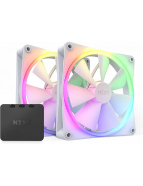 NZXT F140 RGB Gehäuselüfter 140mm Weiß 2er Pack