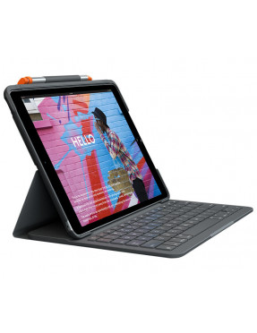 LOGITECH Logitech Slim Folio Hülle und Tastatur für Apple iP