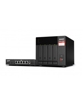 QNAP TS-473A-SW5T TS-473A-8G NAS System + QSW-1105-5T Switch